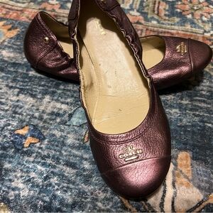 Coach slip on Camilla leather shoes size 8.5